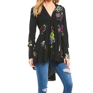 Free People Tops Free People Field Of Butterflies Tunic Size M women’s